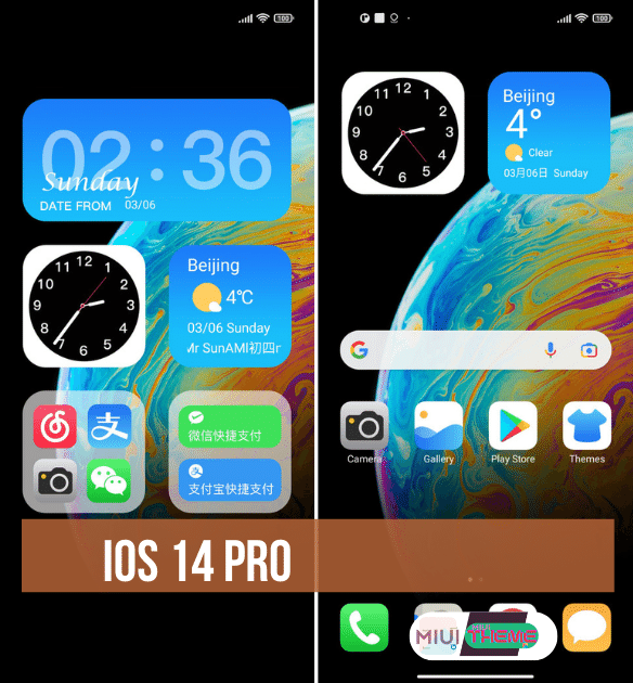 best ios theme for miui 12