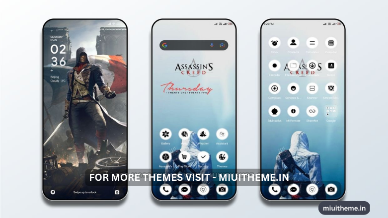 Cool Assassin's Creed Theme for Your Xiaomi Redmi Phones