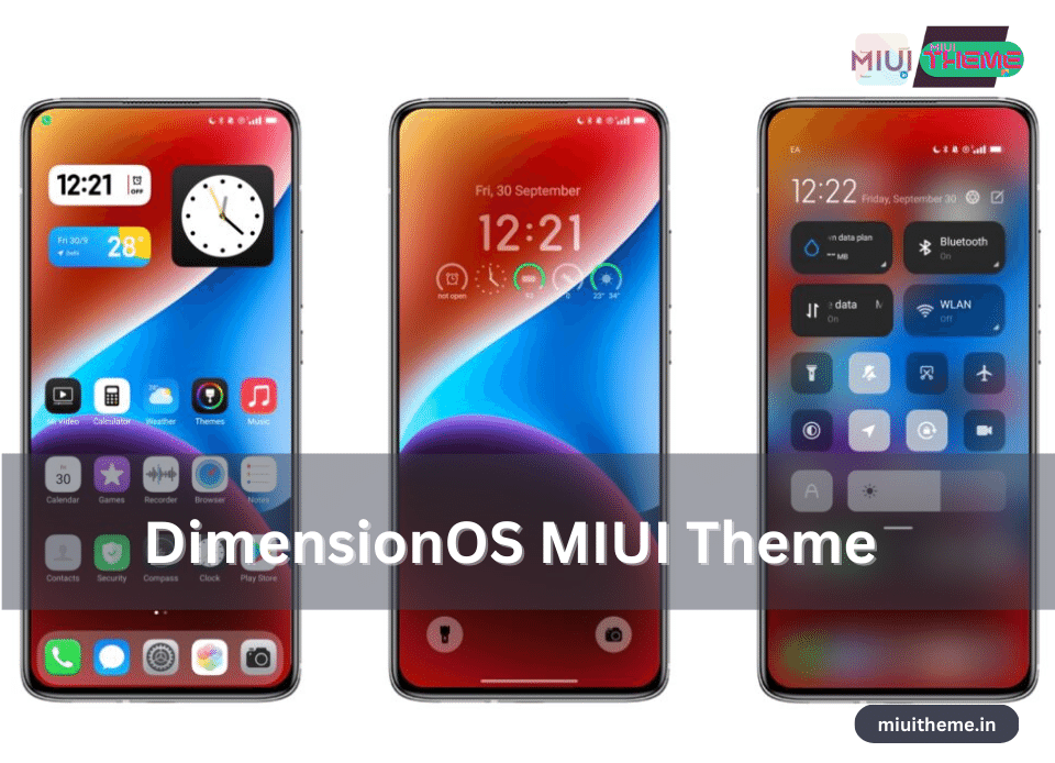 Dimension OS MIUI Theme for Xiaomi Devices