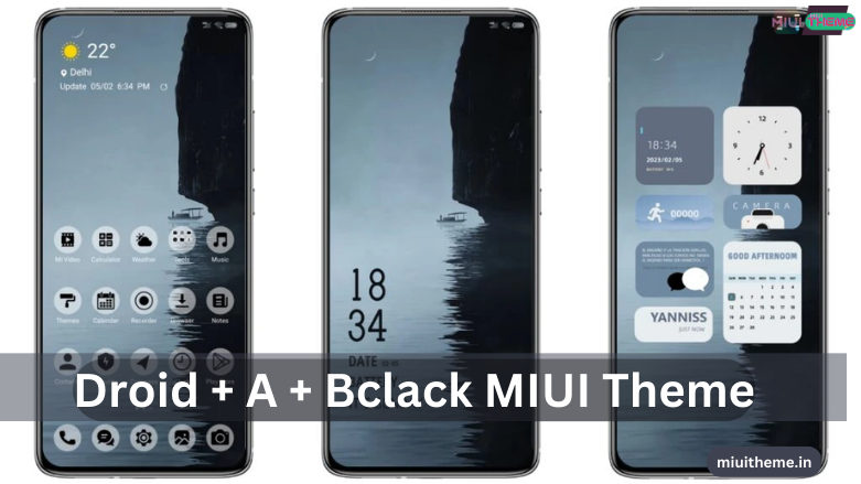 Droid A Bclack MIUI Theme for Xiaomi Phones