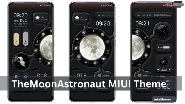 The Moon Astronaut MIUI Theme for Xiaomi Phones [Moon Theme]