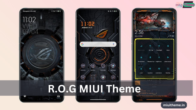 Asus R.O.G MIUI Theme with Ultimate Experience for Xiaomi Phones