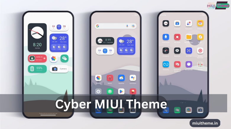 CYBER MIUI Minimal Theme for Xiaomi MIUI Phones