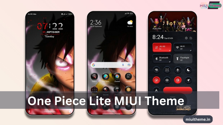 One Piece Lite MIUI Theme for Xiaomi and Redmi Phones