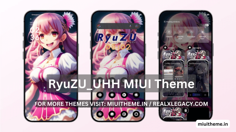 RyuZU_UHH MIUI Theme with Dark Mode for Xiaomi & Redmi Phones
