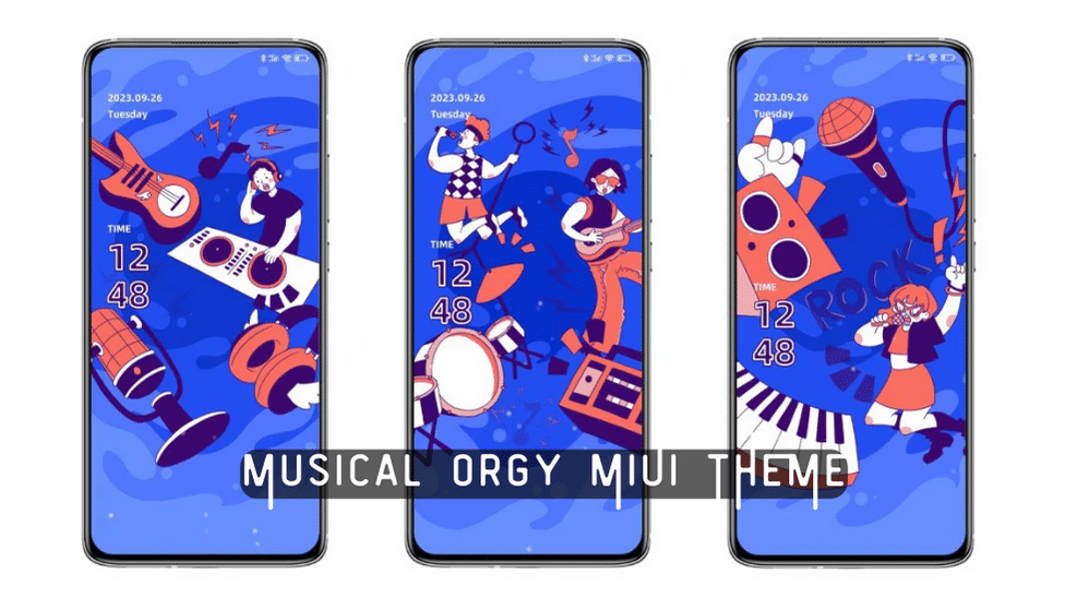 Musical Orgy MIUI Theme Download for Xiaomi & Redmi Phones