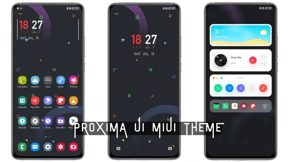 Proxima UI One UI MIUI Theme Download for Xiaomi & Redmi Phones