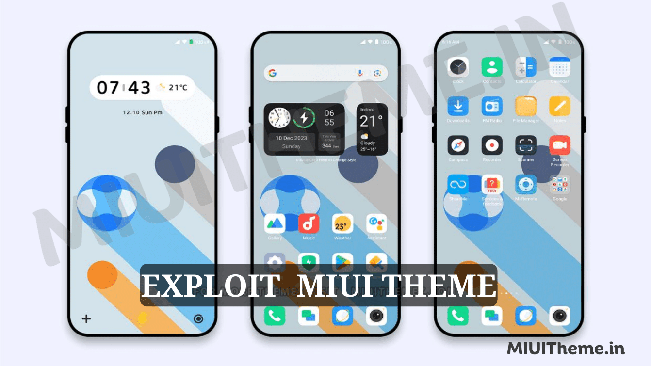 Exploit MIUI Theme for Xiaomi Phones with Minimal Dynamic Features