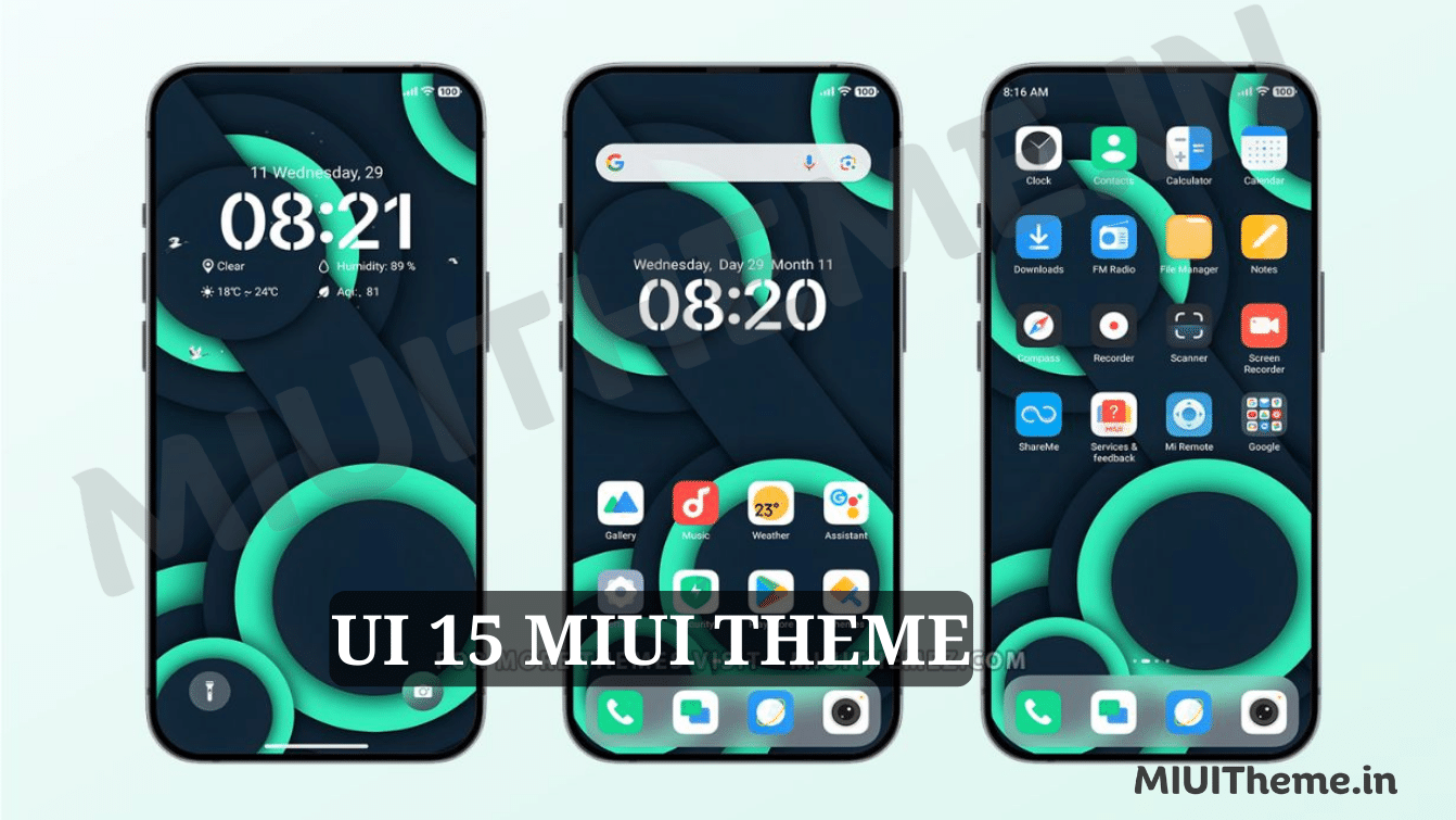 UI 15 MIUI Theme for Xiaomi Phones with iOS Experience