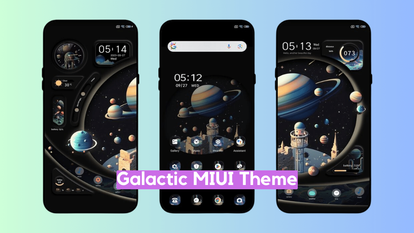 Galactic MIUI Theme for Xiaomi with Super Space Experience