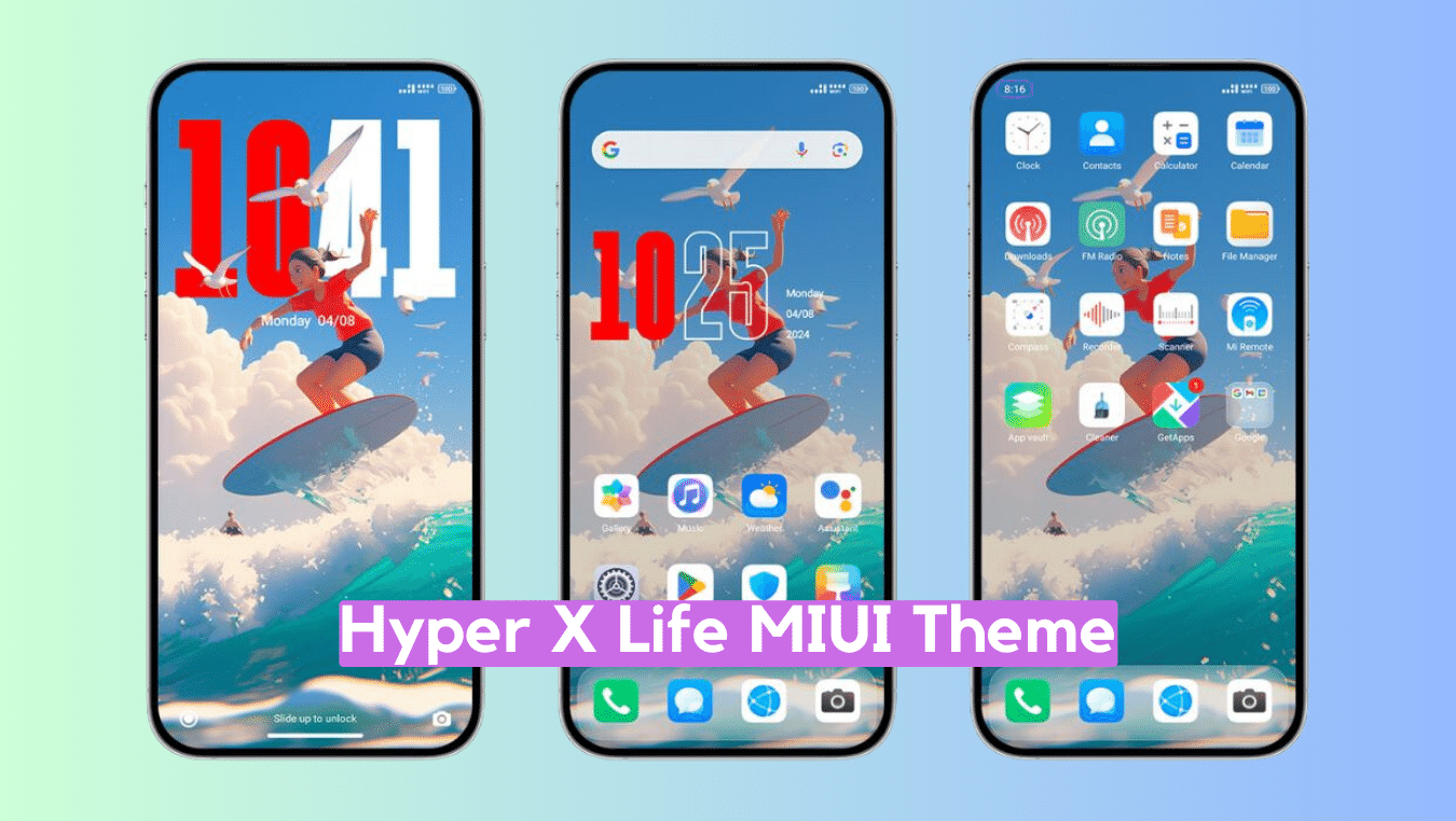 Hyper X Life MIUI Theme for Xiaomi with HyperOS Experience